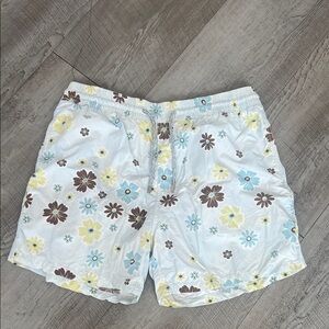 Vilebrequin White Floral Men's Athletic Shorts - xxl